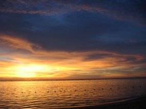 Sonnenuntergang am Strand